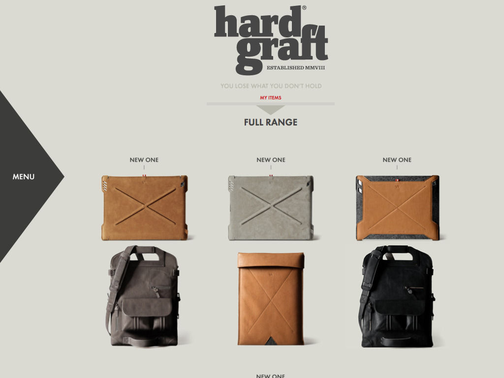 hard graft / Handmade Leather Bags, 100% Wool Felt Laptop Sleeves, iPad Cases, Phone Cases and Accessories / Welcome