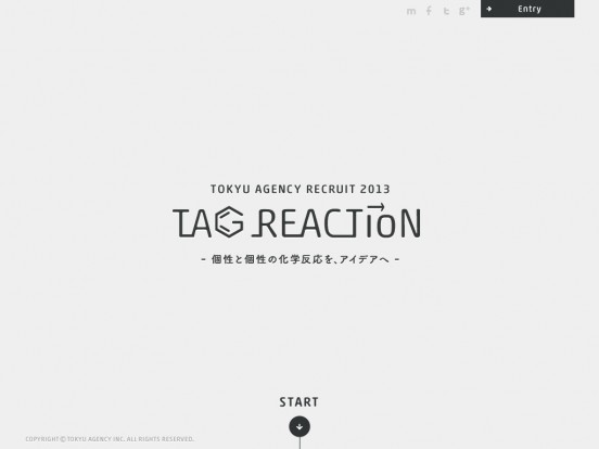 TAG REACTION | RECRUIT 採用サイト | Tokyu Agency Inc.