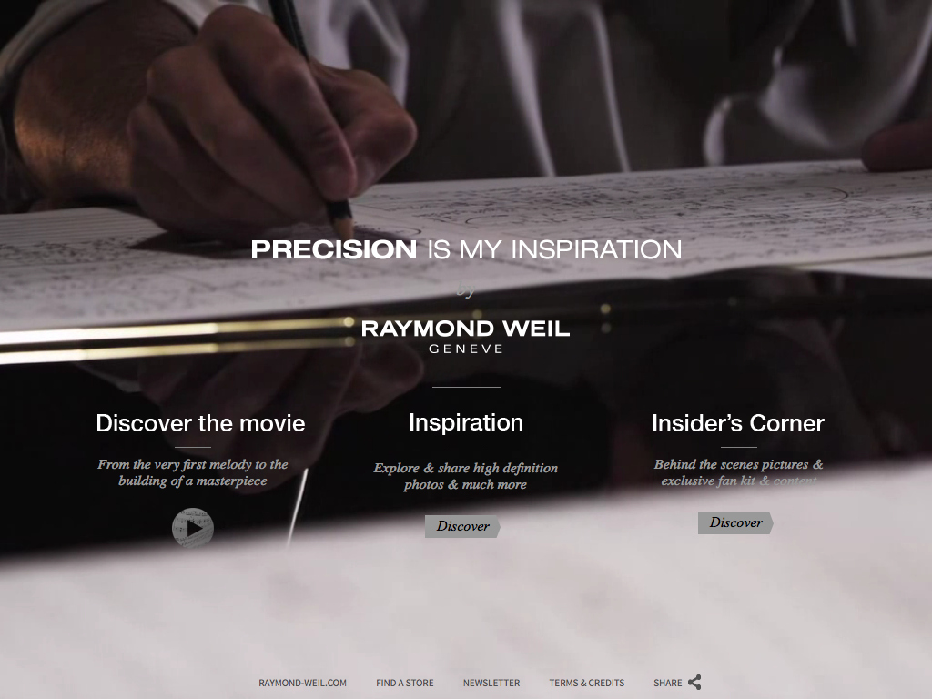Precision is my Inspiration by RAYMOND WEIL Genève