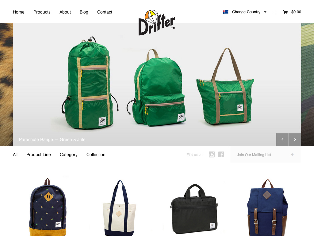 Drifter Bags – Backpacks, Bags, wallets & Totes – Made in the USA