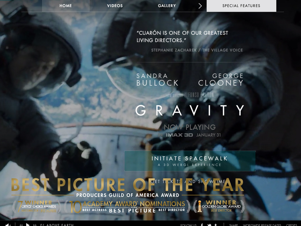 GRAVITY – Now playing