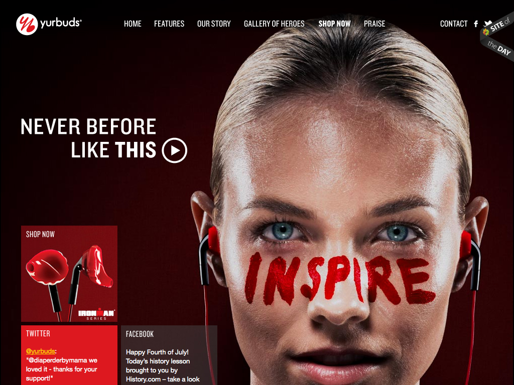 Sport Earphones, Developed by Athletes for Athletes, Never Fall Out | Yurbuds