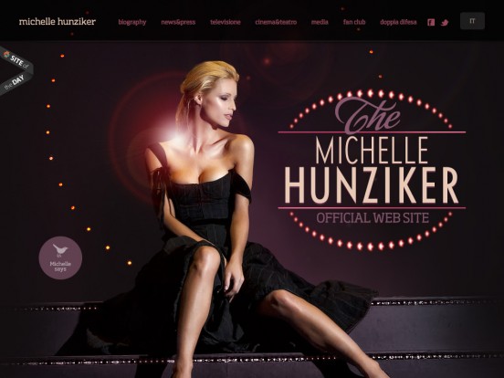 Michelle Hunziker :: TheOfficialWebsite :: ScozzeseDesign