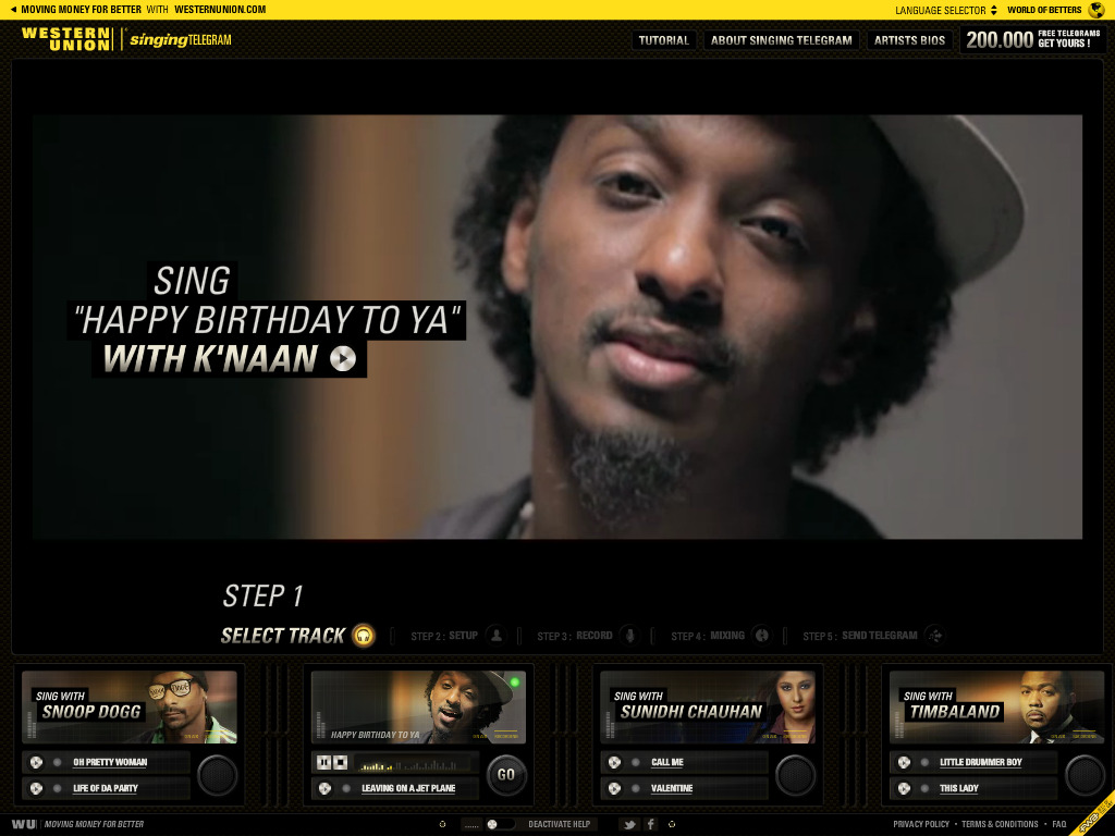 Western Union Singing Telegram featuring Snoop Dogg, Timbaland, Sunidhi Chauhan, K’naan