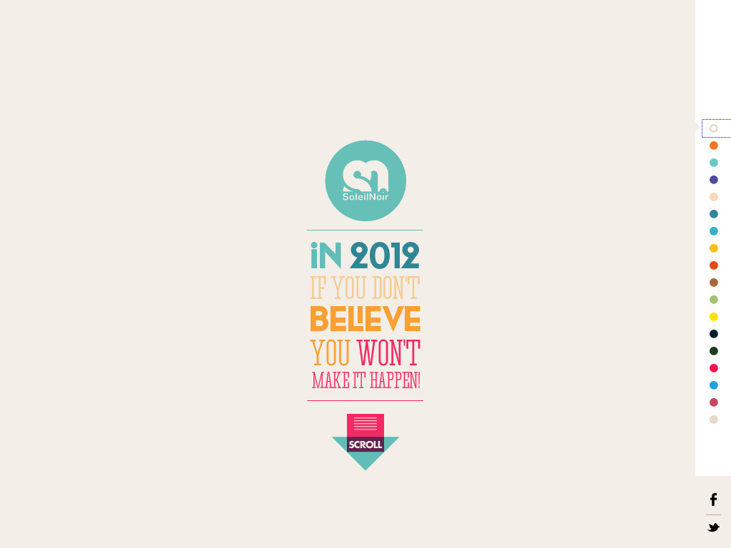 Soleil Noir 2012 | We believe in…