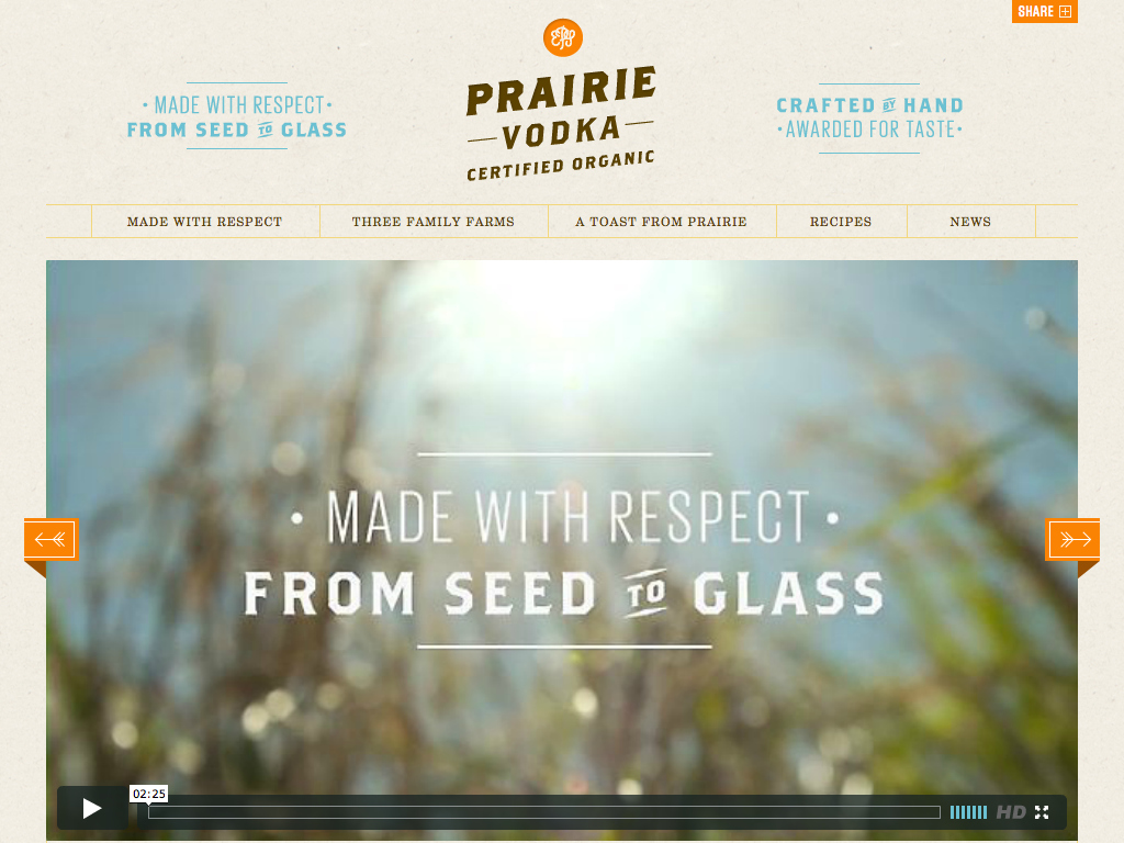 Prairie vodka – Age Verification