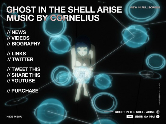 GHOST IN THE SHELL ARISE MUSIC BY CORNELIUS