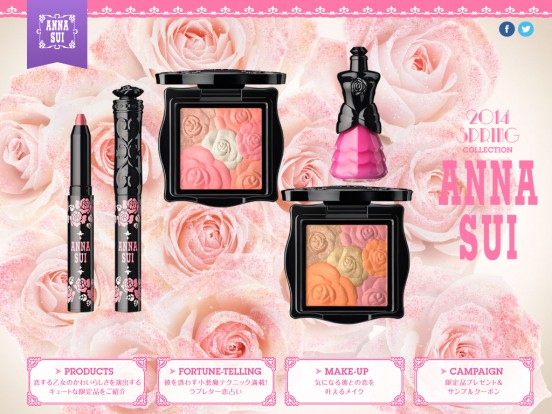 ANNA SUI Spring Collection Special Site Blushing Love