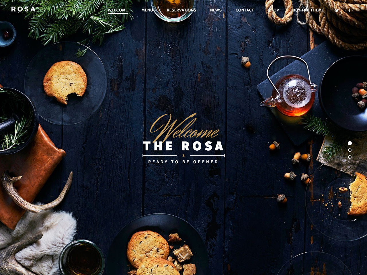 ROSA – An Exquisite Restaurant WordPress Theme