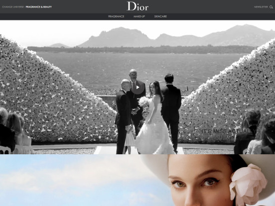 Fragrances, make up, cosmetics, and skin care by Christian Dior