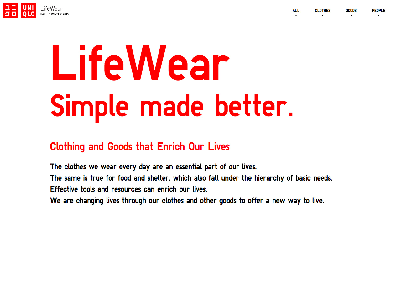LifeWear Simple made better.  | UNIQLO