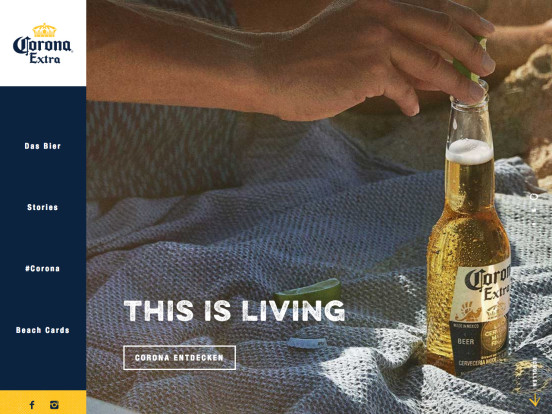 Corona Extra. This is living.