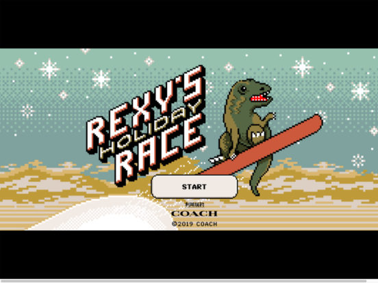 COACH ホリデーオンラインゲーム "REXY’S HOLIDAY RACE"