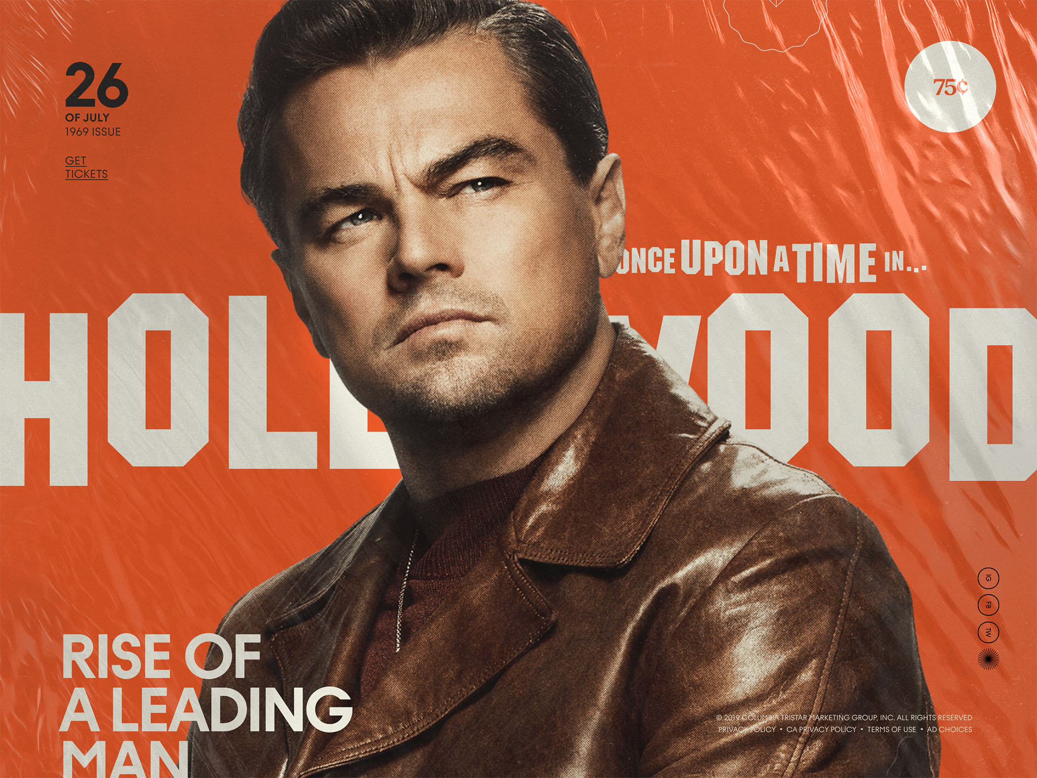 Once Upon a Time In Hollywood – Cover | Sony Pictures