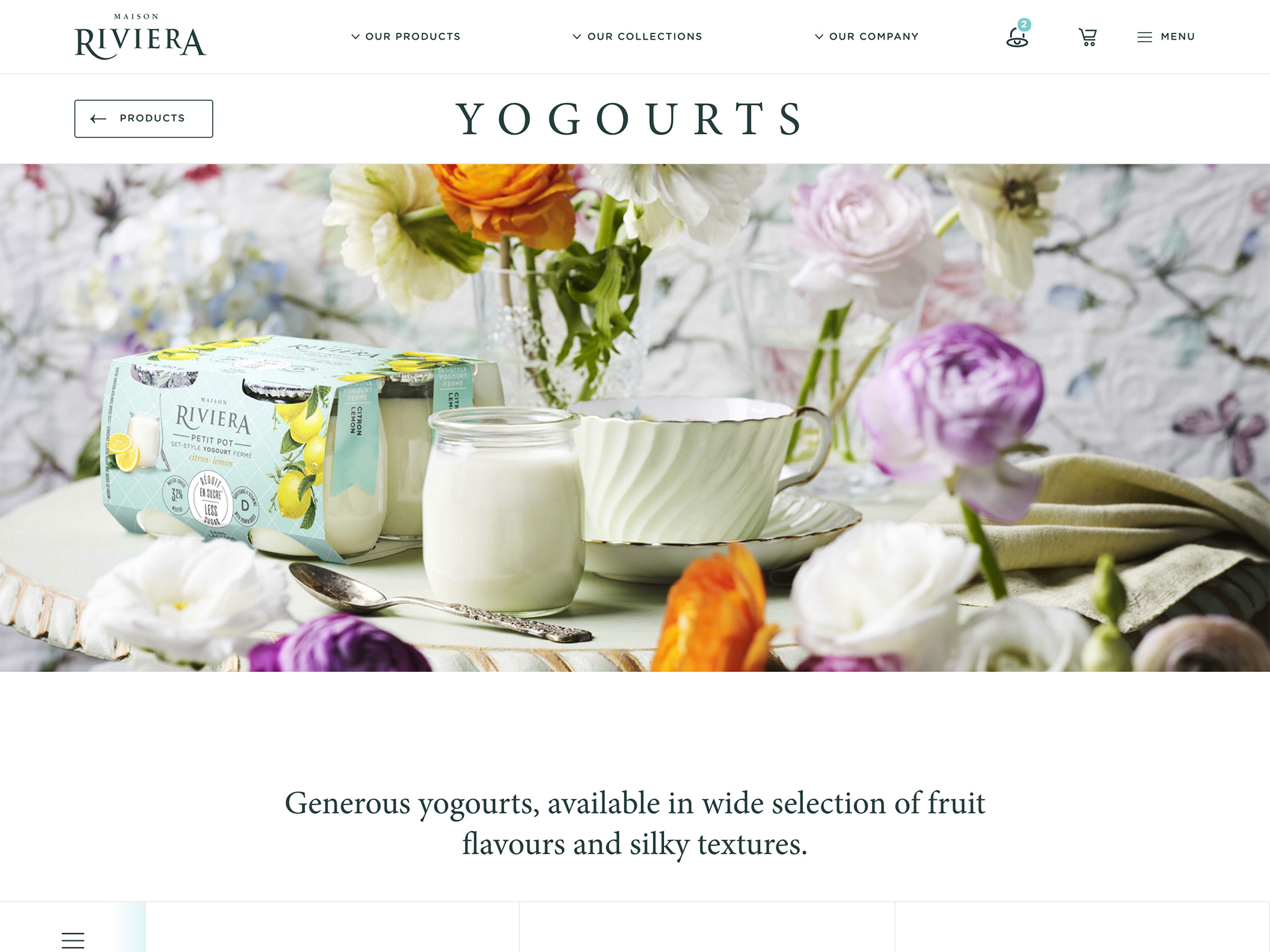 Yogourts – Maison Riviera – Yogurts, Cheese, Butter and Sour Cream