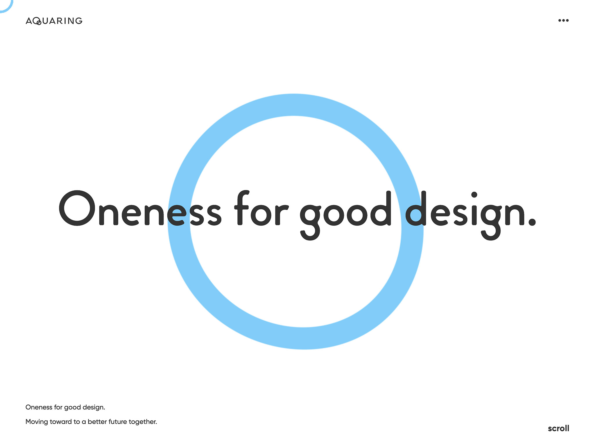 アクアリング – Oneness for good design.