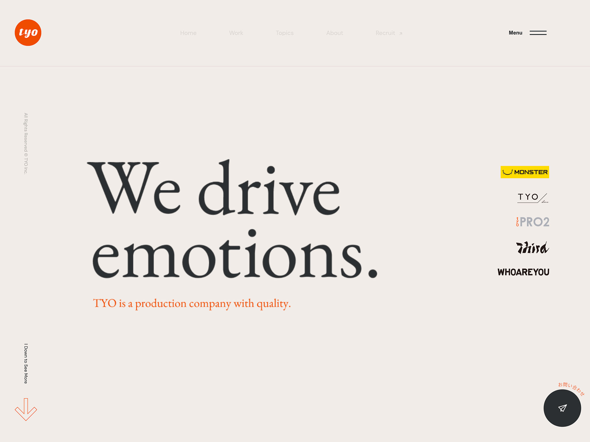 TYO – We drive emotions.