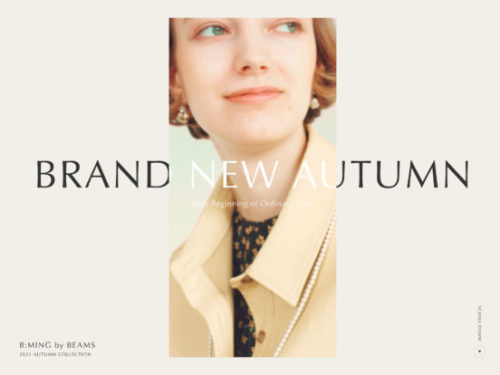 BRAND NEW AUTUMN｜B:MING by BEAMS 2021 AUTUMN COLLECTION