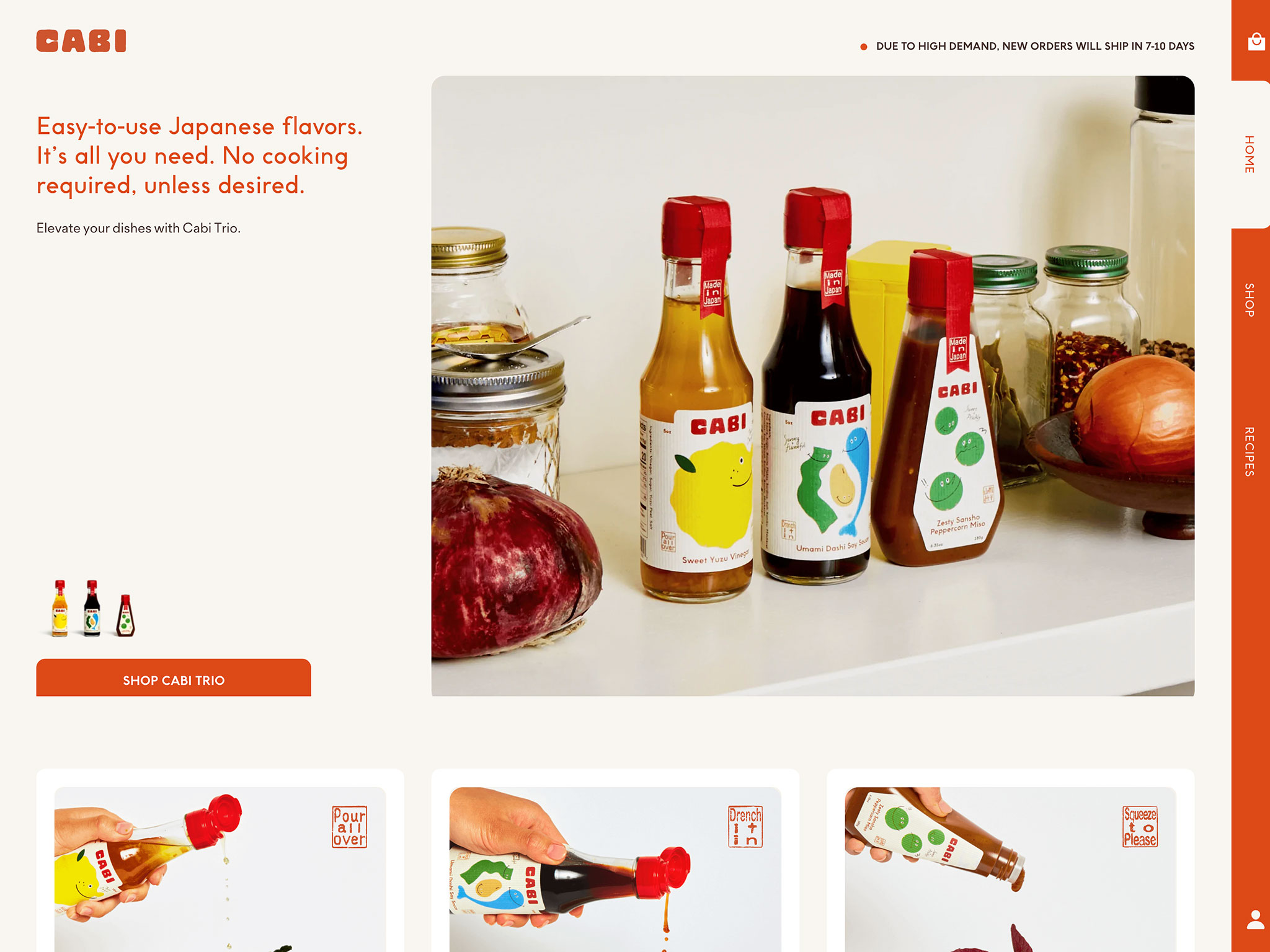 Cabi | Japanese flavors delivered straight to your home – cabifoods